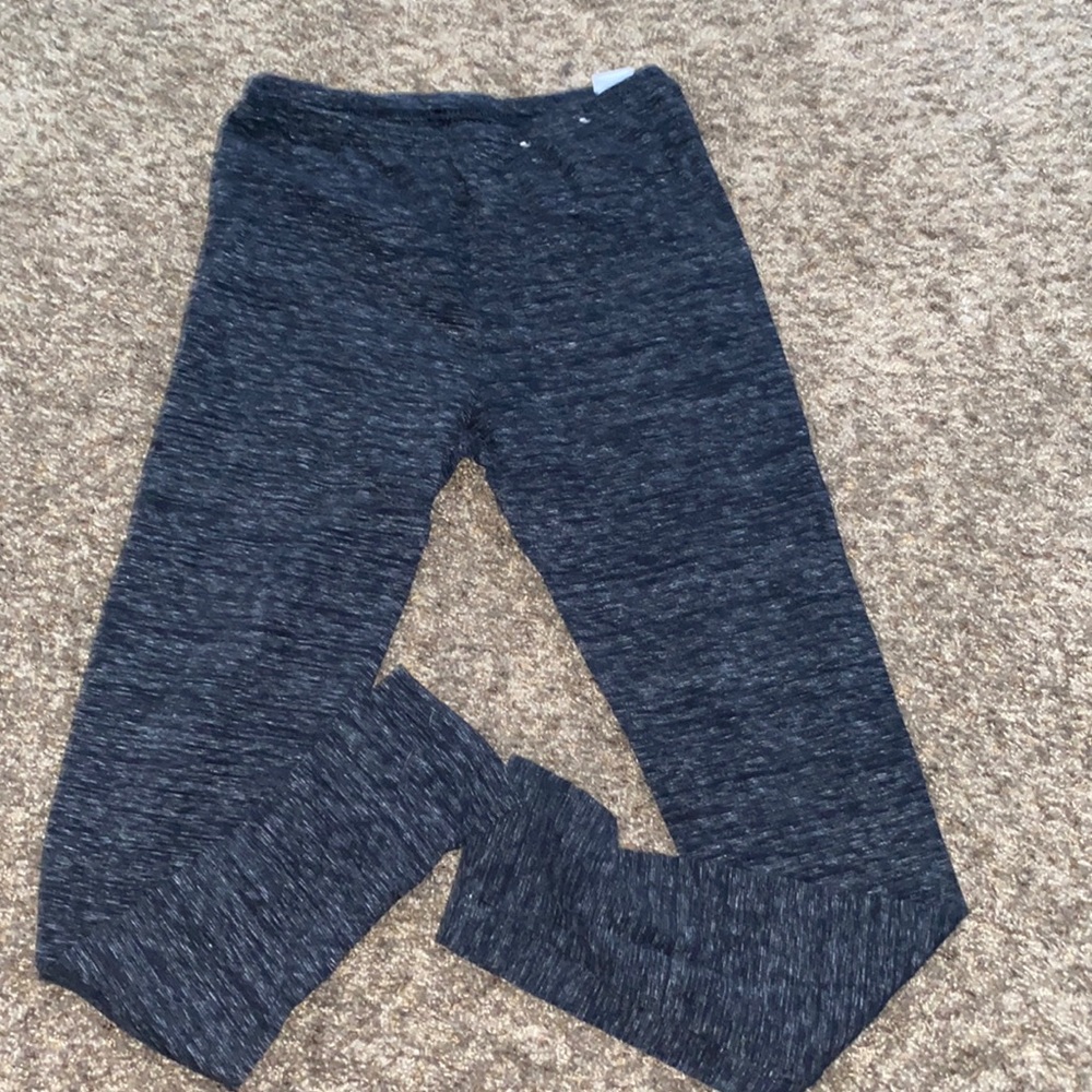 grey striped pants